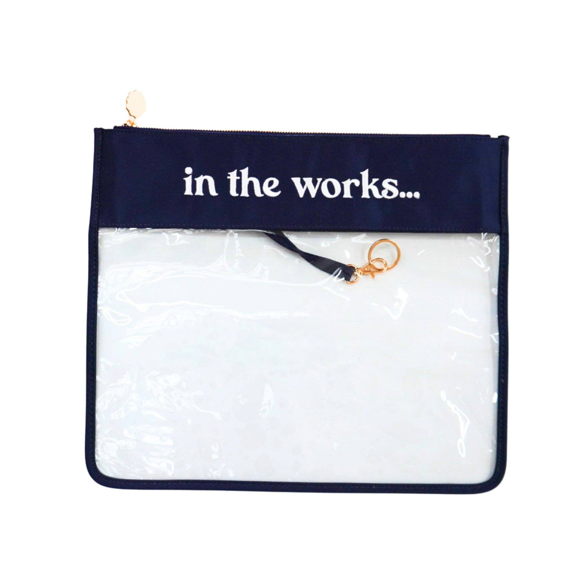 In The Works Needlepoint Project Bag – Navy | What’s the Stitch