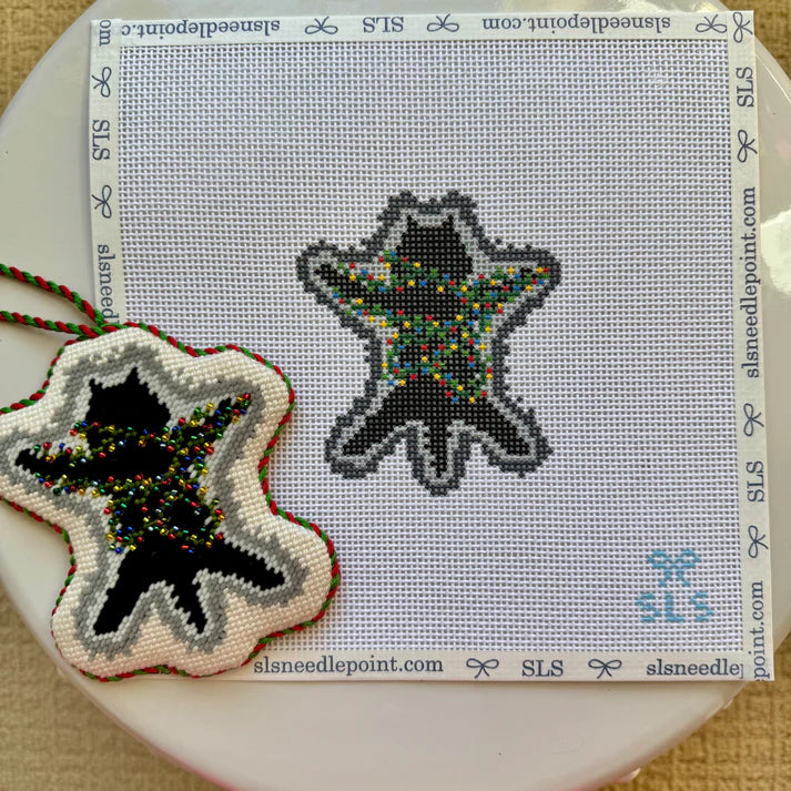 Fried Cat Needlepoint Canvas
