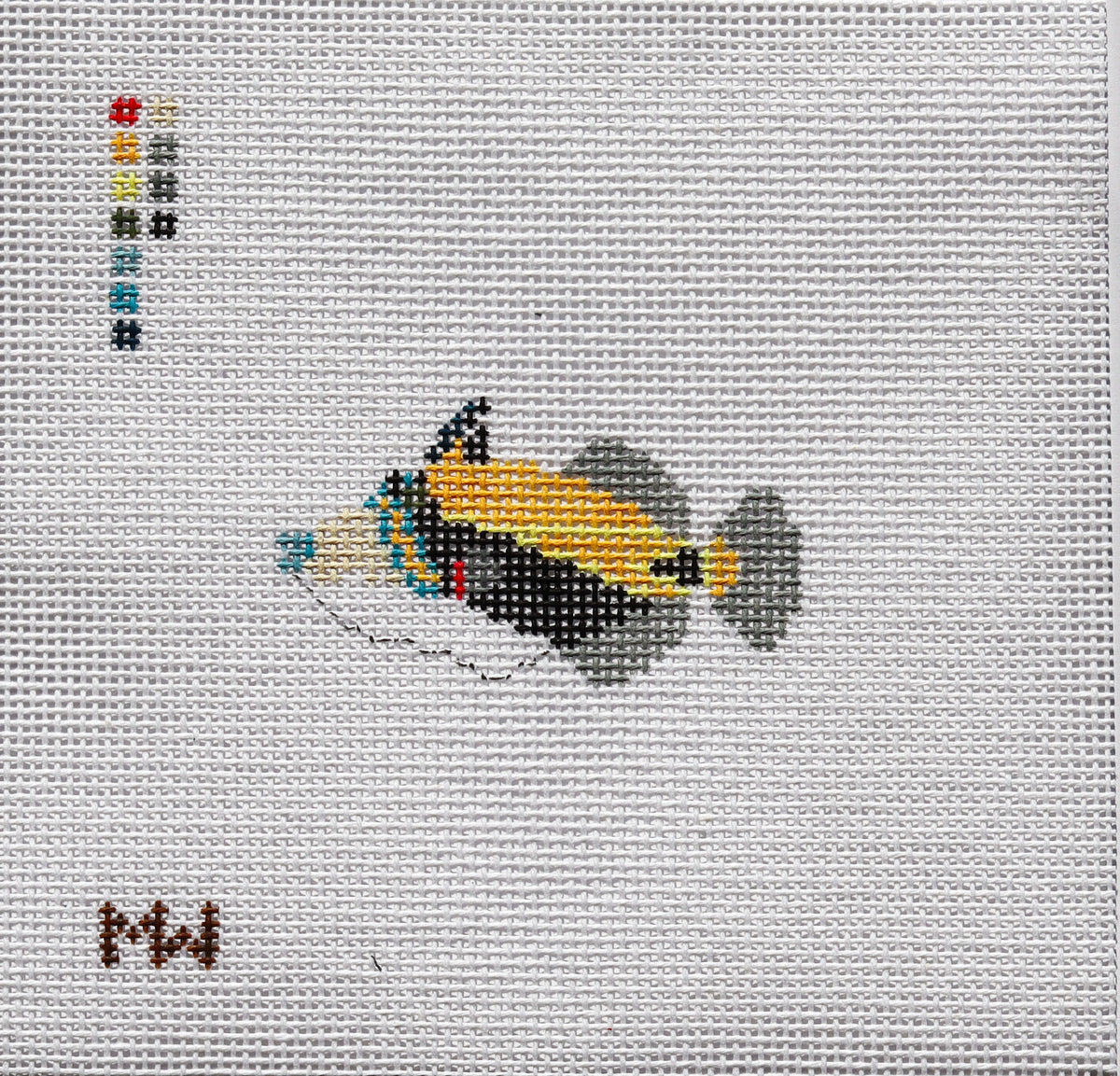 Humuhumu Mini Needlepoint Canvas by Merritt Walker