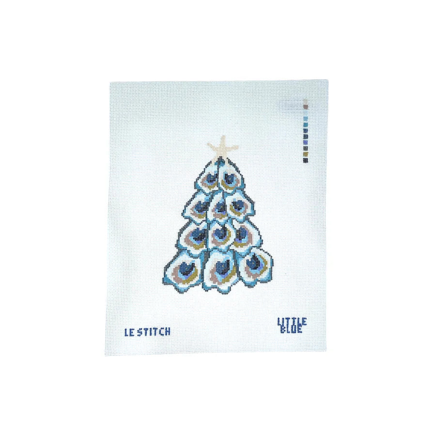 “Oyster Tree” Needlepoint Canvas by Le Stitch x Little Blue Designs (Pre-Order)