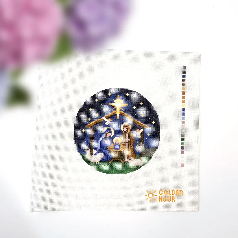 Nativity Needlepoint Canvas by Golden Hour Needlepoint