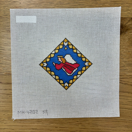 Stained Glass Angel Needlepoint Canvas – 18 Mesh | Susan Roberts