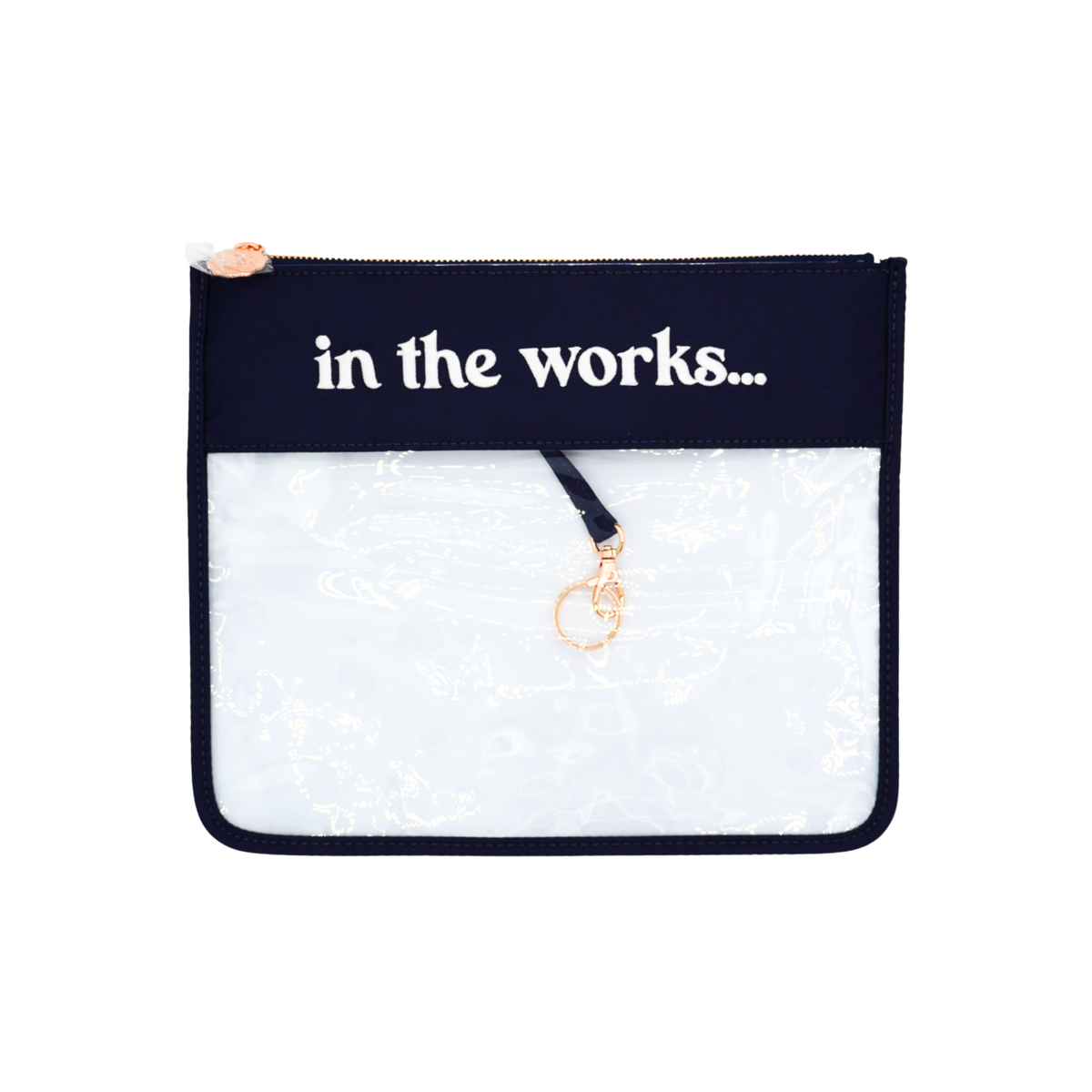 Tiny In The Works Needlepoint Project Bag – Navy | What’s the Stitch