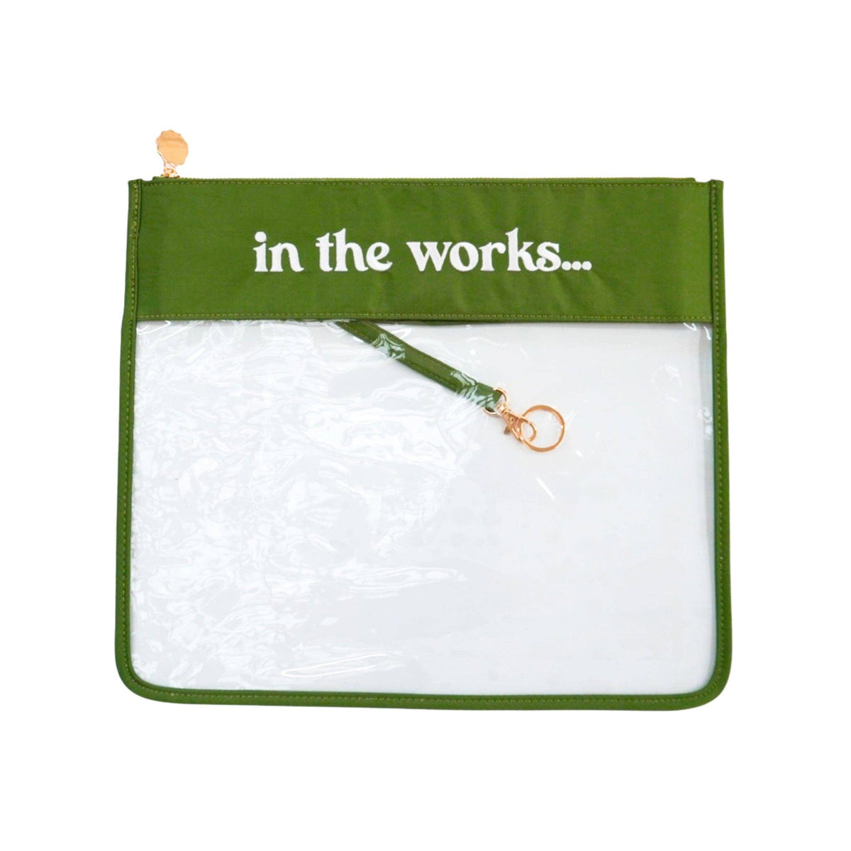 In The Works Needlepoint Project Bag – Olive | What’s the Stitch
