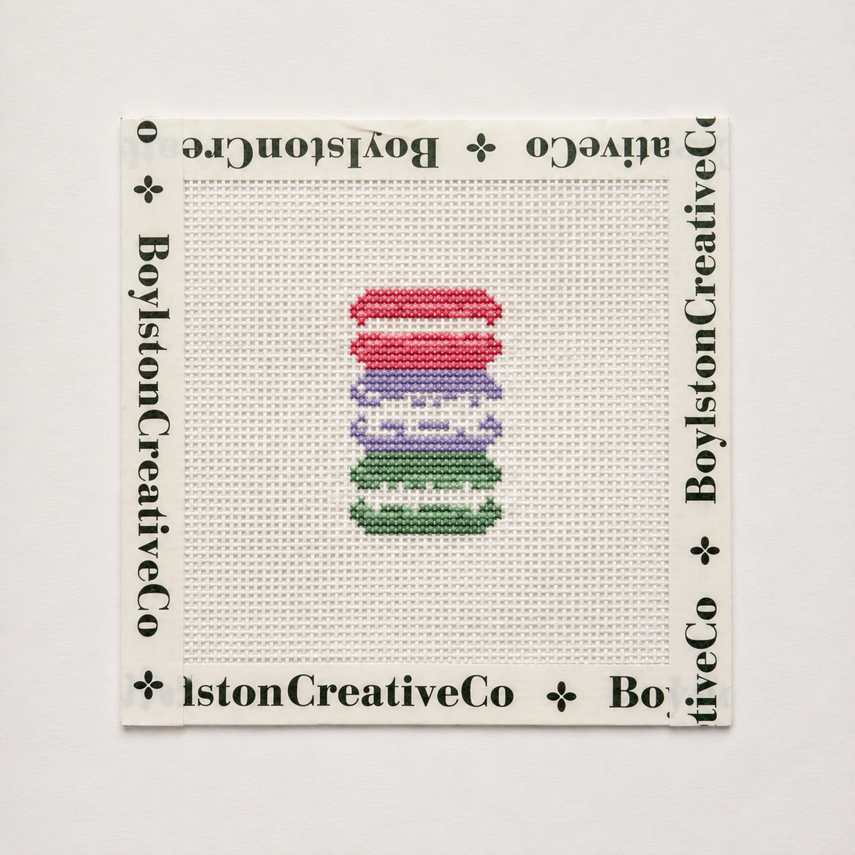 French Macarons 18 mesh needlepoint canvas by Boylston Creative Co.