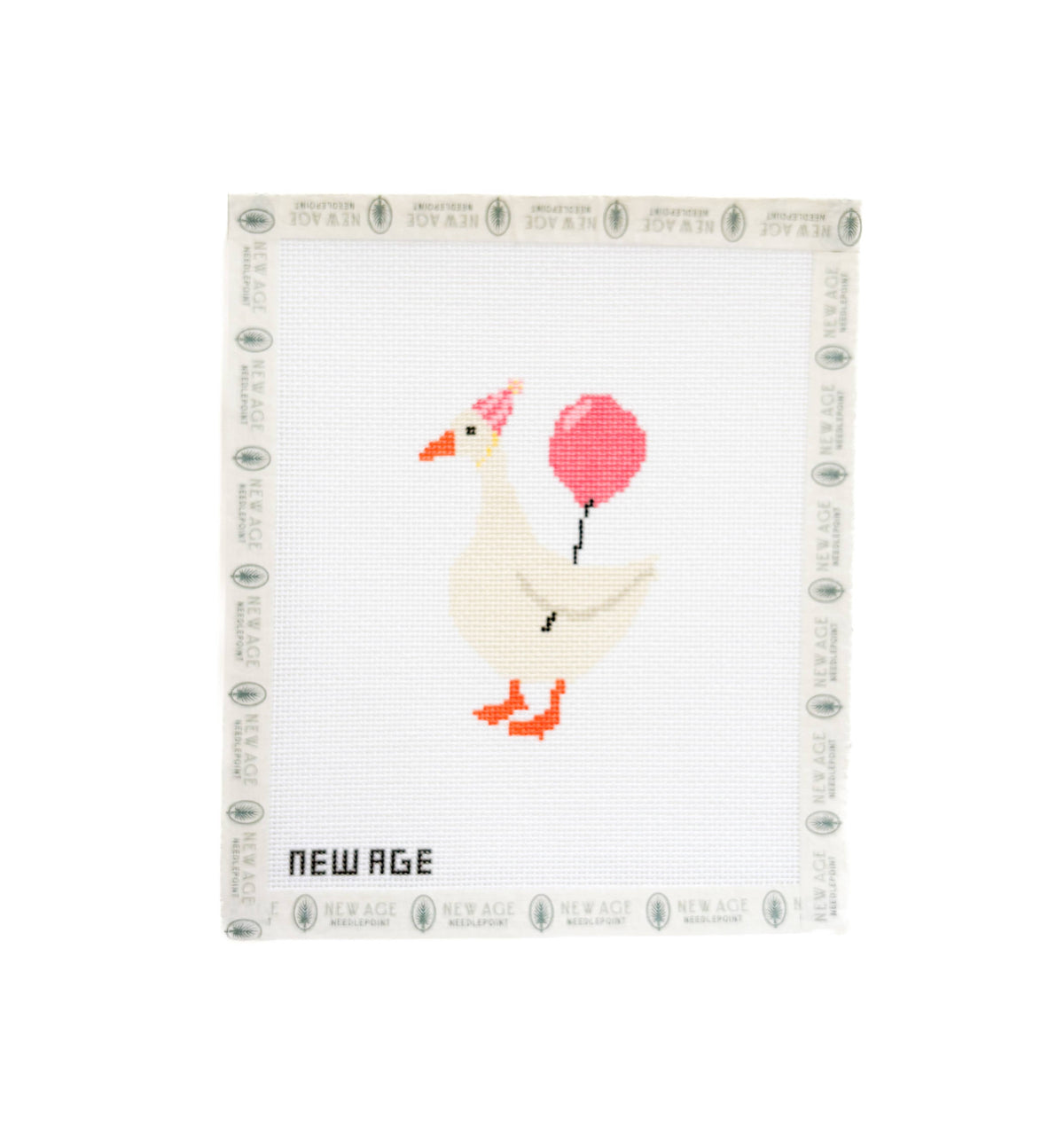 New Age Needlepoint Silly Goose hand-painted 18 mesh needlepoint canvas