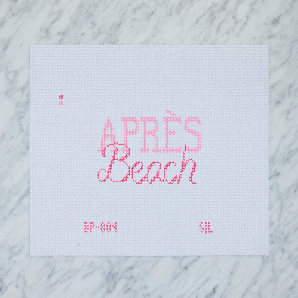 Stitch Lane Designs Après Beach professionally printed 18 mesh coastal needlepoint canvas
