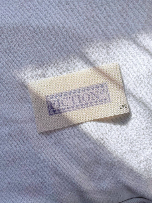 Fiction Dr needlepoint bookmark canvas detail