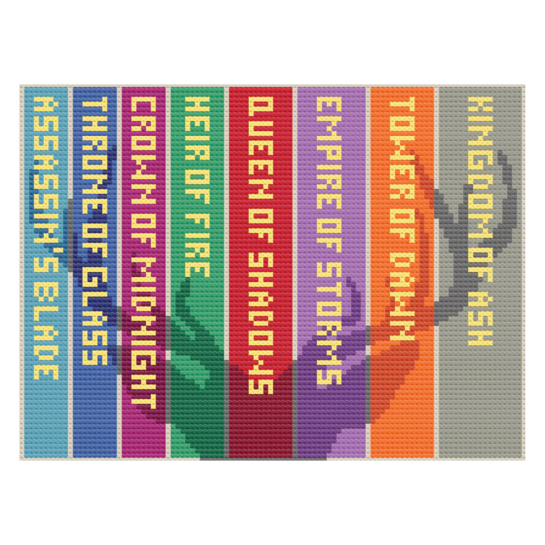 Throne of Glass Needlepoint Canvas by Forget Me Not Needleworks (Pre-Order)