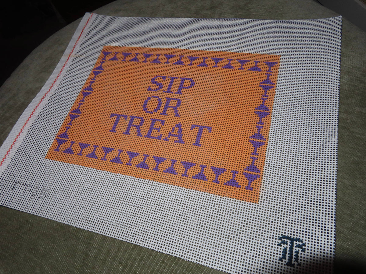Sip or Treat Needlepoint Canvas
