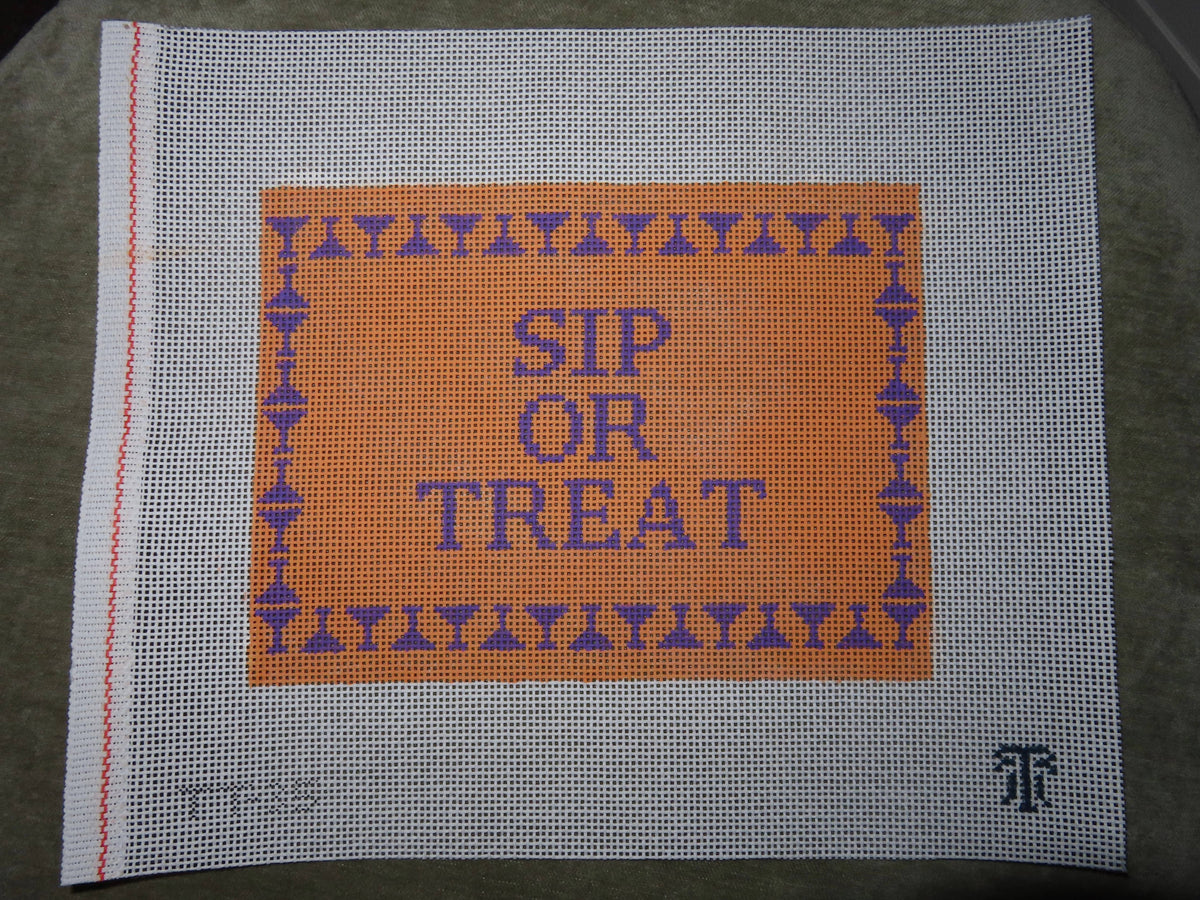 Sip or Treat Needlepoint Canvas