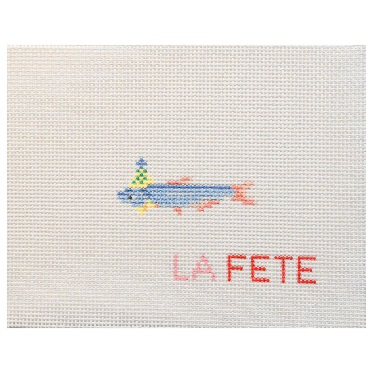 Party Animals Sardine Hand Painted Needlepoint Canvas product image