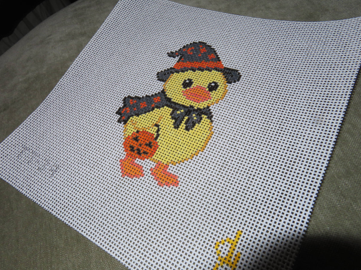Halloween Duck Needlepoint Canvas