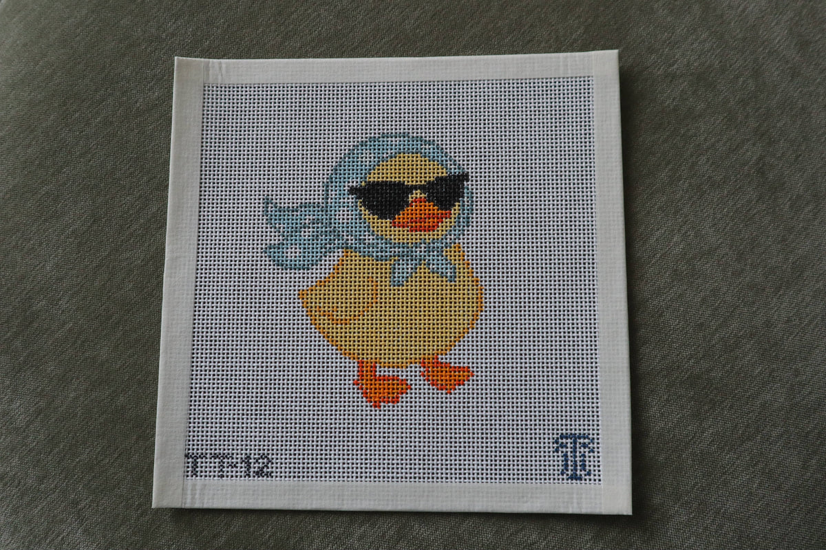Sunglasses Duck Needlepoint Canvas