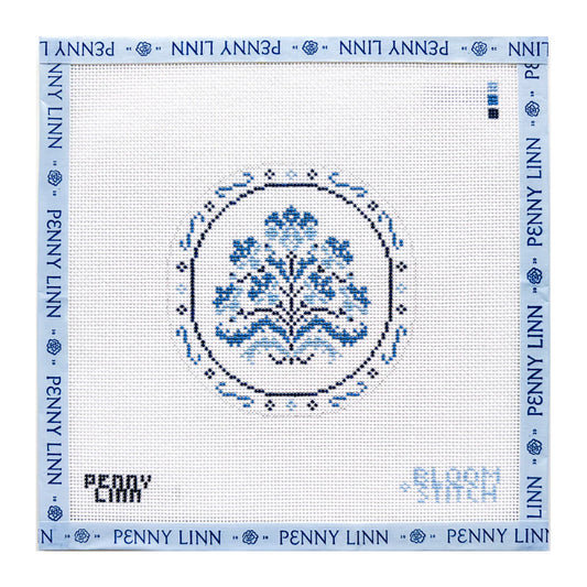 Bloom & Stitch Blue China Plate 1 (Pre-Order)