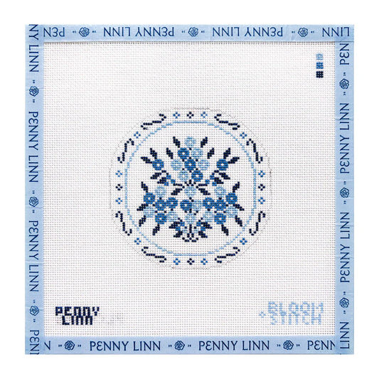 Bloom & Stitch Blue China Plate 3 (Pre-Order)