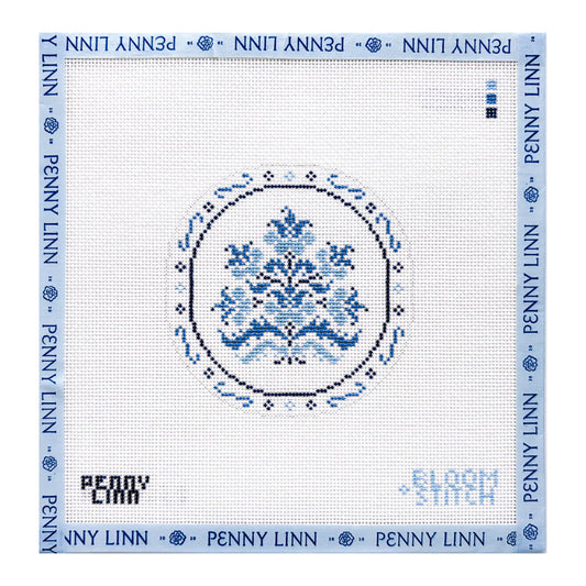 Bloom & Stitch Blue China Plate 4 (Pre-Order)