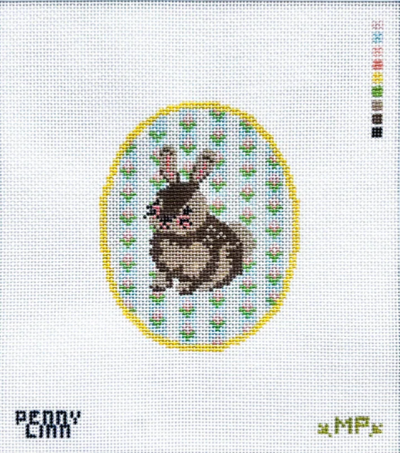 Easter Bunny Floral Background