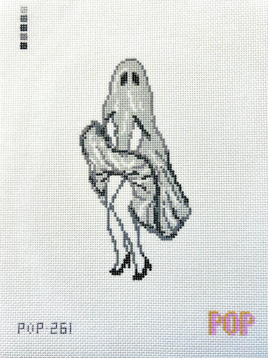 Glamour Ghost Monroe Hand-Painted Needlepoint Canvas – 18 Mesh | POP Needle Arts