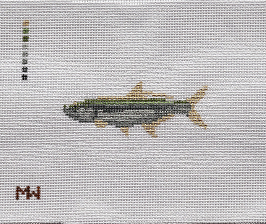 Tarpon Mini Needlepoint Canvas by Merritt Walker