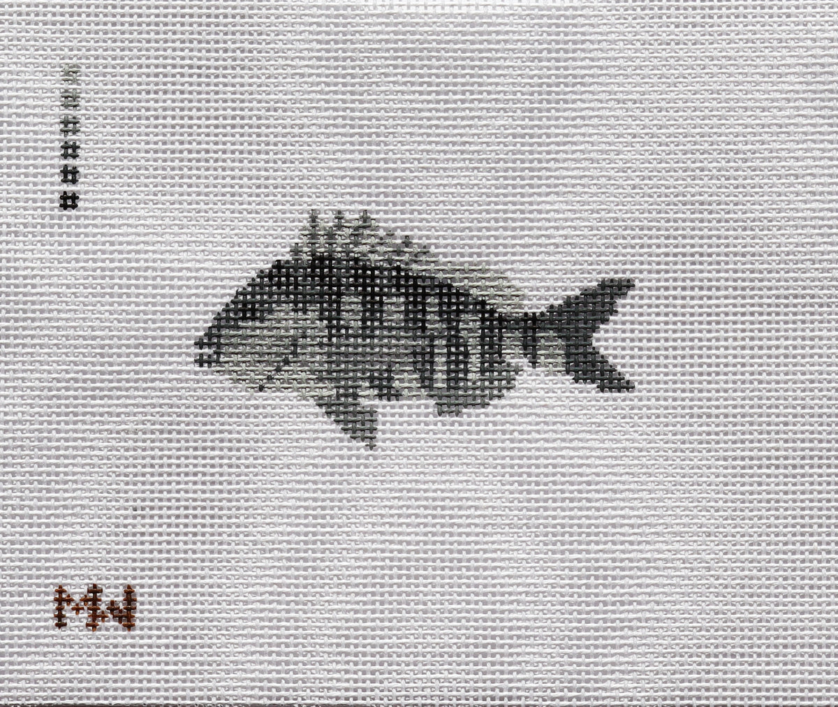 Sheepshead Mini Needlepoint Canvas by Merritt Walker