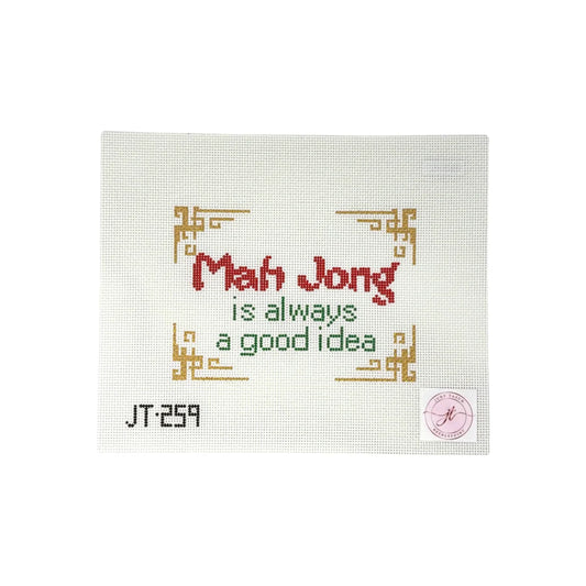 JT259 Mah Jong / Good Idea Needlepoint Canvas by Judy Tasch Needlepoint (Pre-Order)
