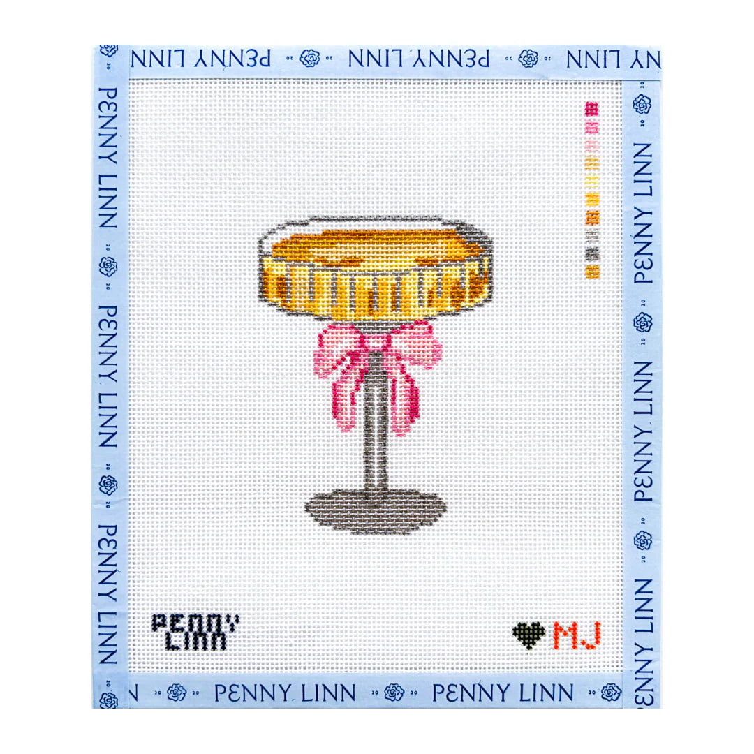 Champagne Coupe Needlepoint Canvas by Penny Linn x Mason June (Pre-Order)
