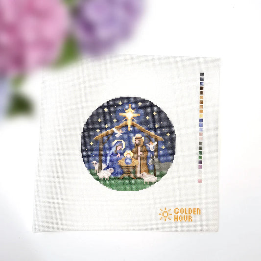 Nativity Needlepoint Canvas by Golden Hour Needlepoint