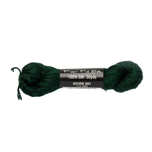 Pepper Pot Silk PP-091 Ochre 100% silk needlepoint thread