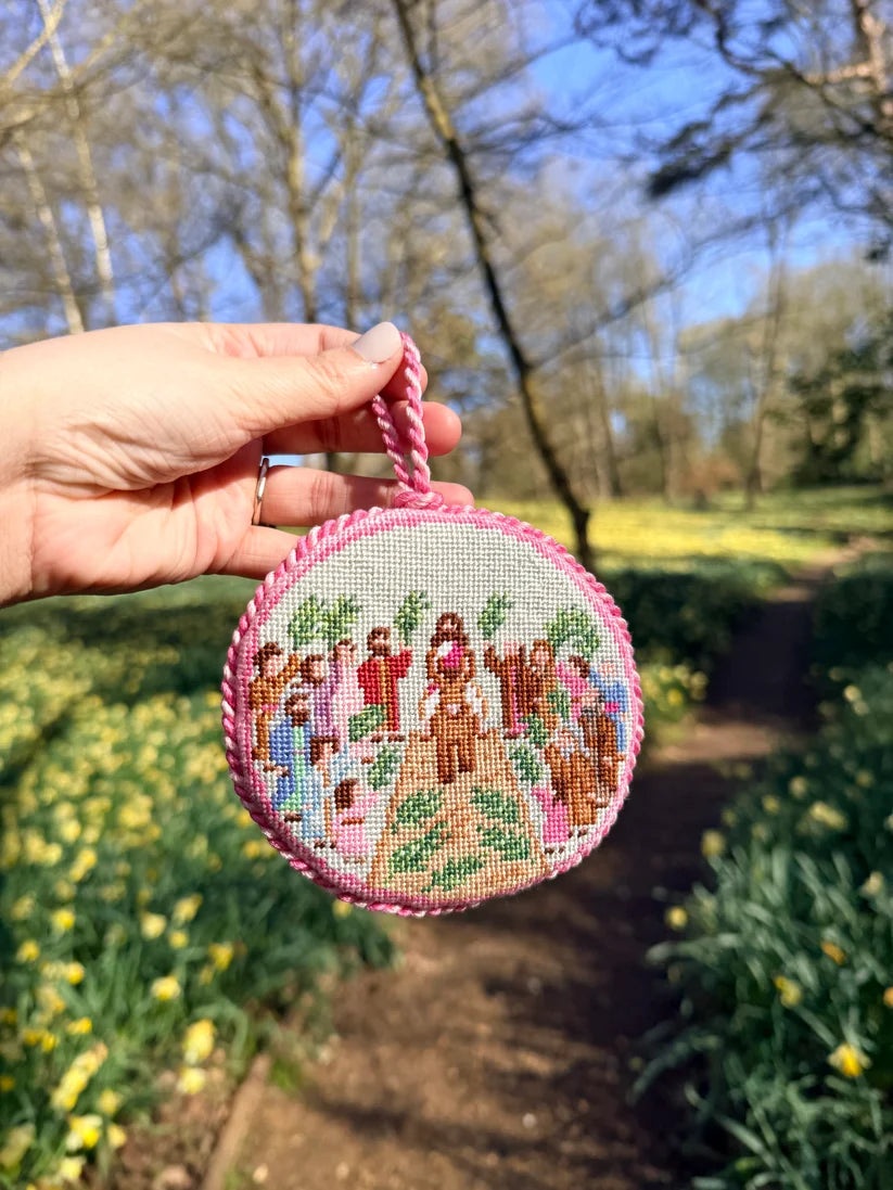 Palm Sunday Needlepoint Canvas by Golden Hour Needlepoint