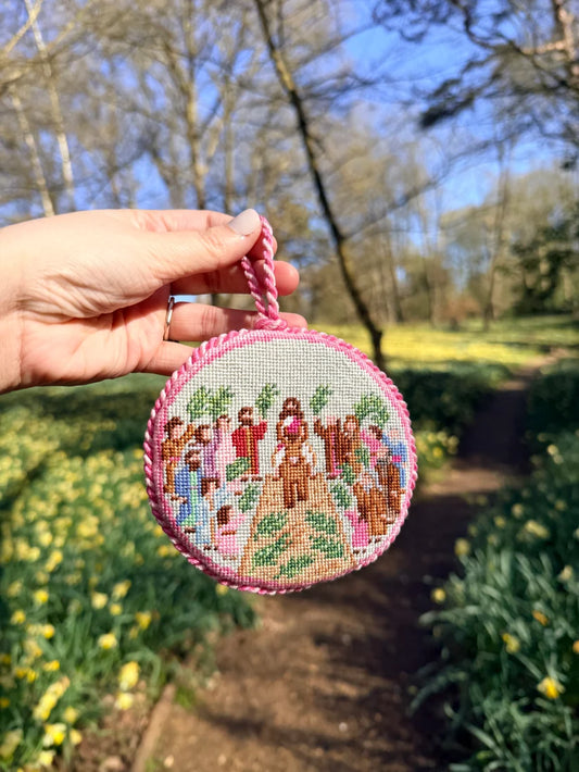 Palm Sunday Needlepoint Canvas by Golden Hour Needlepoint