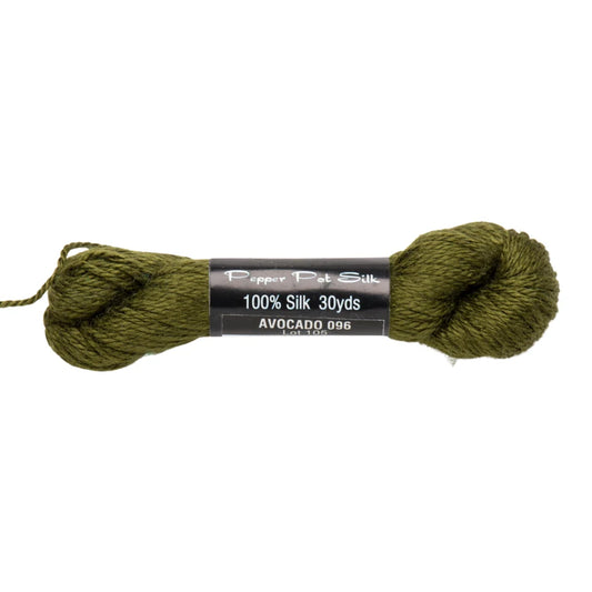 Pepper Pot Silk PP-096 Avocado 100% silk needlepoint thread