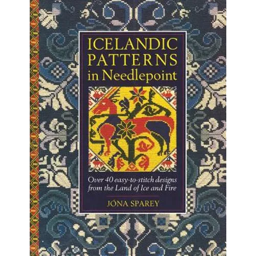 Icelandic Patterns in Needlepoint book by Jona Sparey with over 40 designs