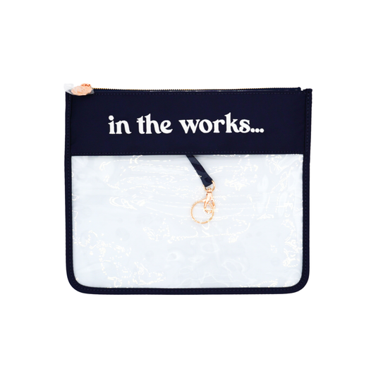 Tiny In The Works Project Bag: Navy