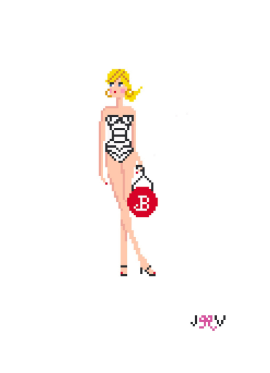JV173 Barbie Needlepoint Canvas