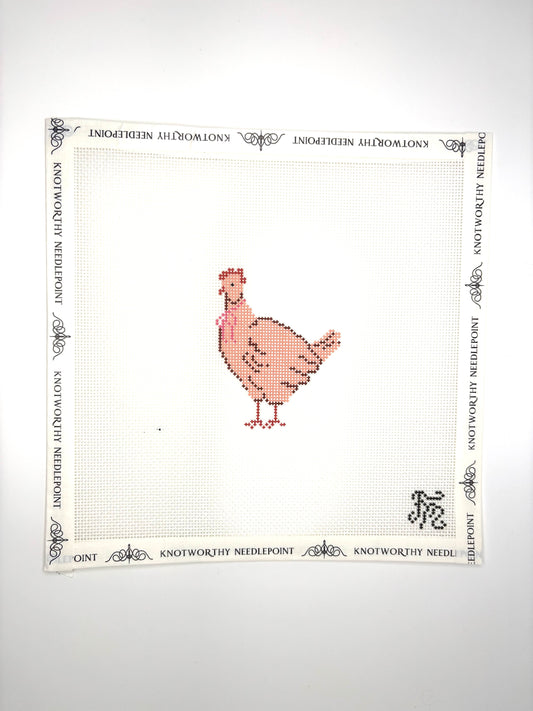 Friend of Mine Classic Dolly hand-painted beginner 18 mesh chicken needlepoint canvas