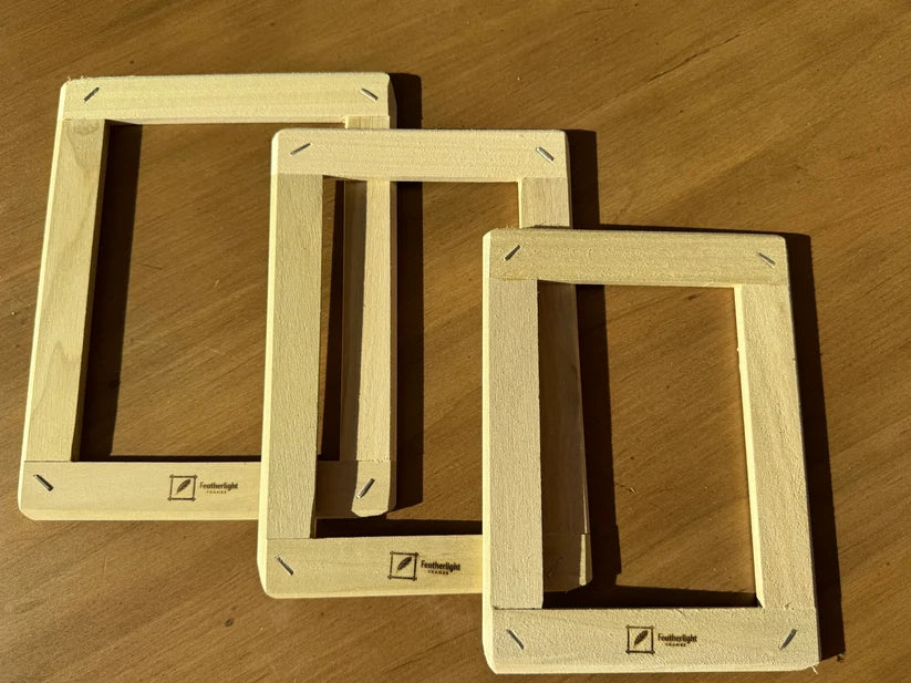 Lightweight wooden Featherlight needlepoint frame