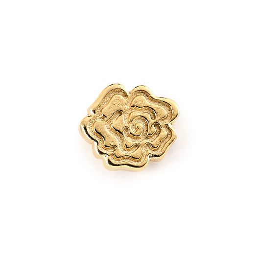 Penny Linn Gardenia brass flower thumb tacks for needlepoint stretcher bars