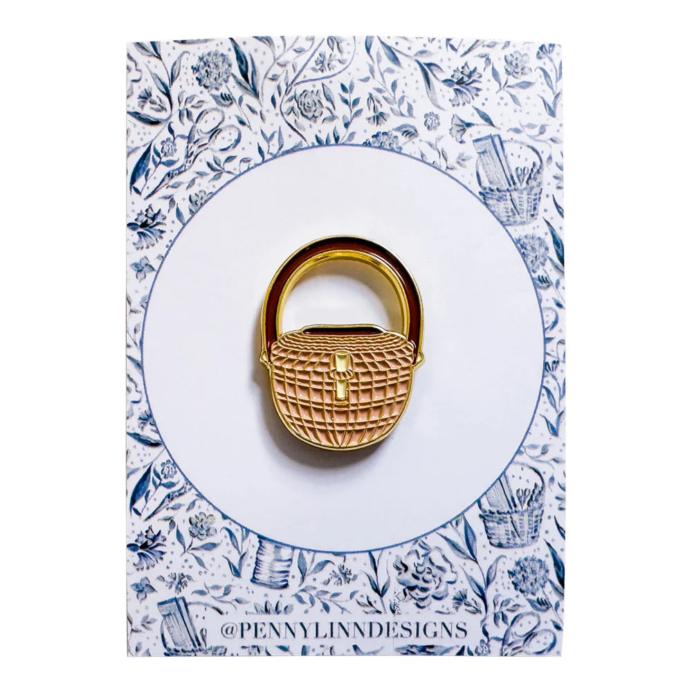 Penny Linn Nantucket Basket magnetic needle minder with strong magnetic hold