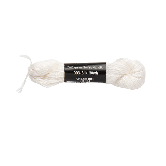 Pepper Pot Silk PP-003 Cream 100% silk needlepoint thread