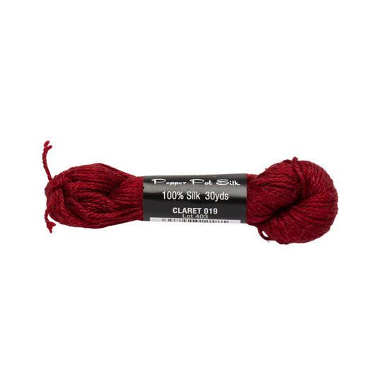 Pepper Pot Silk PP-019 Claret 100% silk needlepoint thread