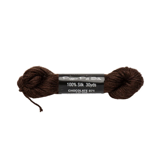 Pepper Pot Silk PP-071 Chocolate 100% silk needlepoint thread