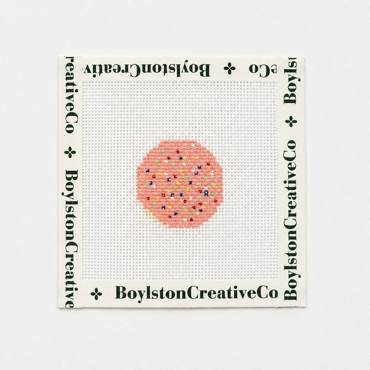 Sprinkle Sugar Cookie 18 mesh needlepoint canvas by Boylston Creative Co.