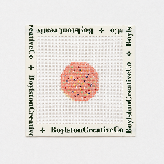 Sprinkle Sugar Cookie 18 mesh needlepoint canvas by Boylston Creative Co.