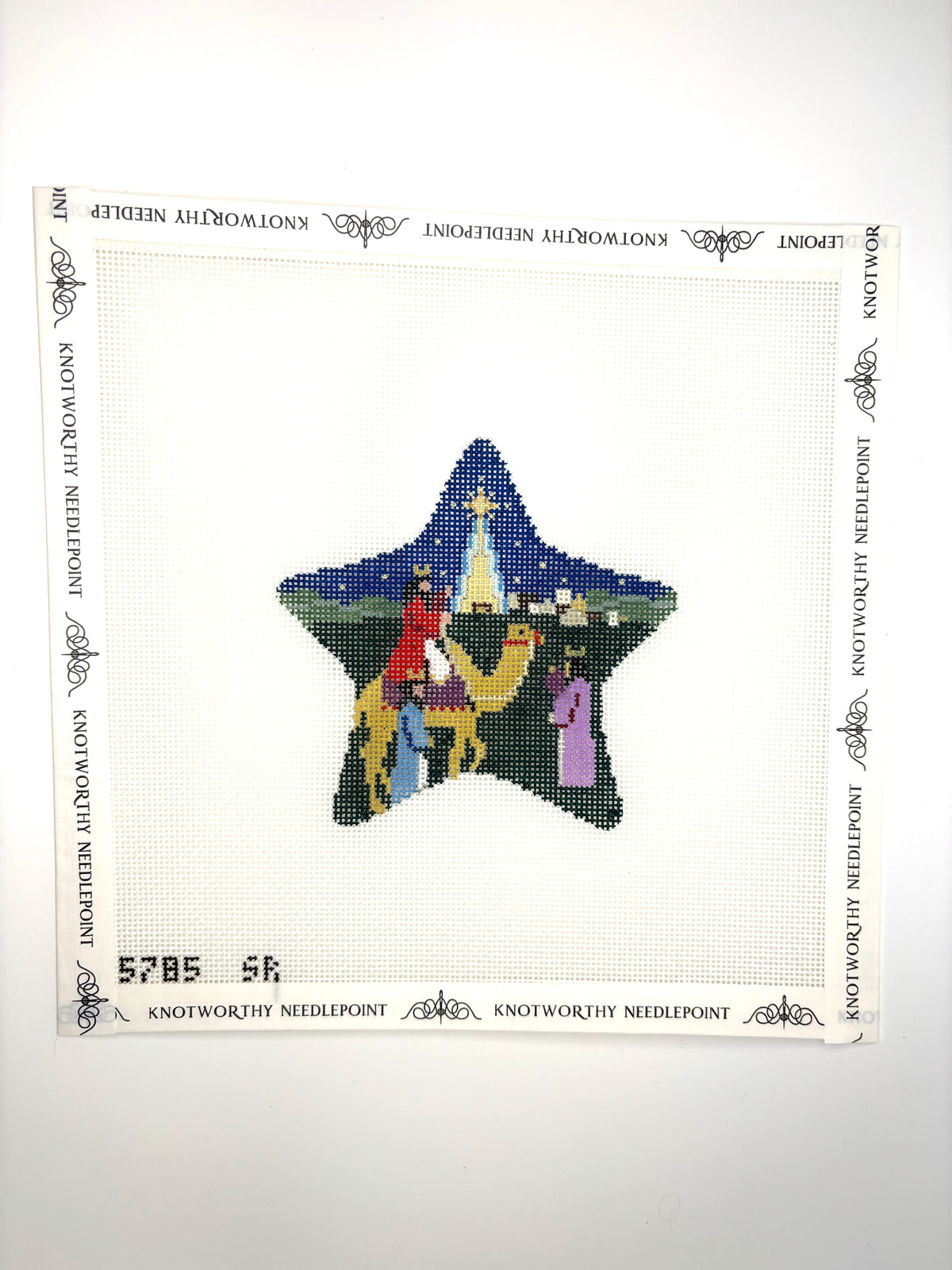 Susan Roberts Three Kings Star 18 mesh Nativity needlepoint canvas 4 x 4.25 inches 5785