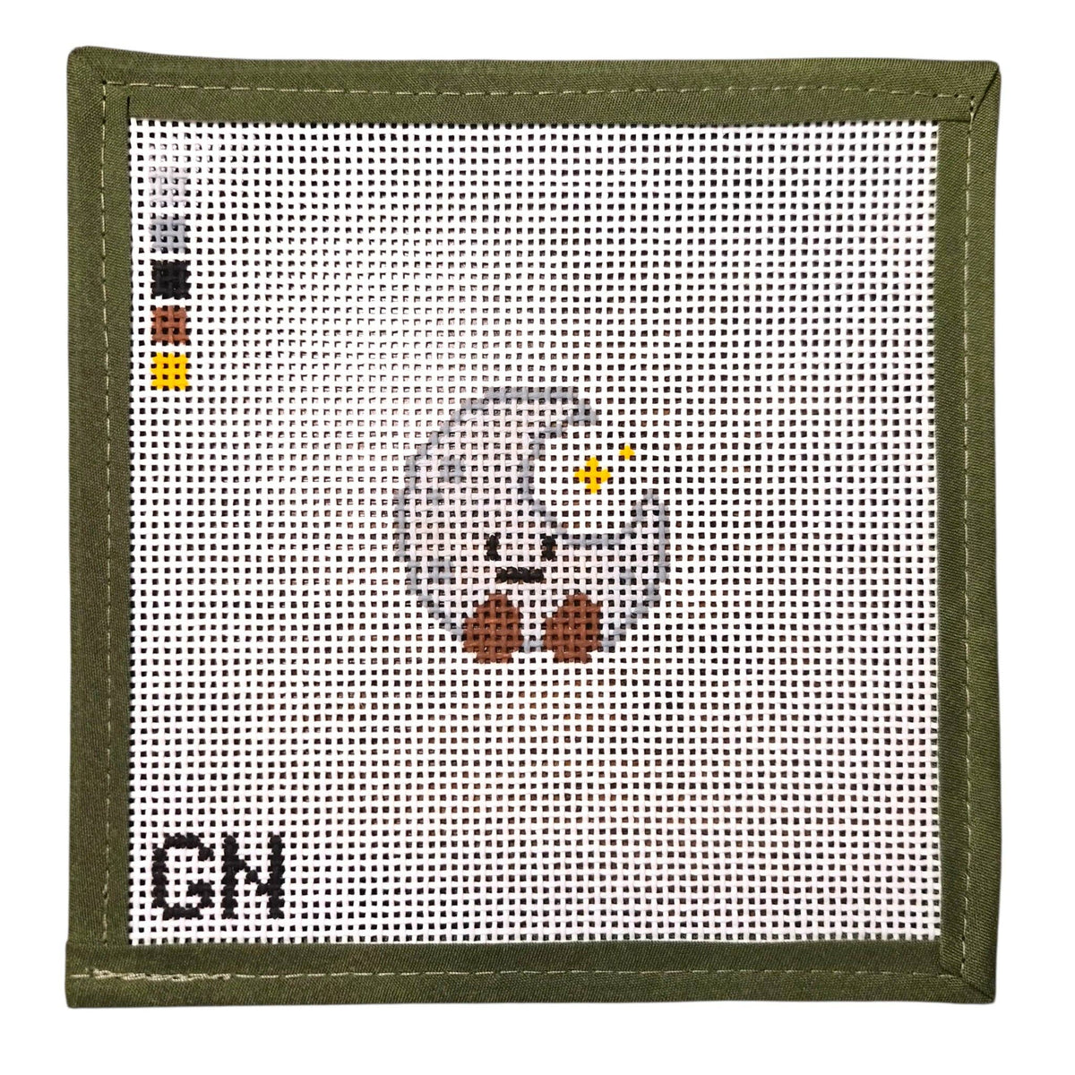 The Gilded Needle Mini Happy Moon 13 mesh needlepoint canvas product image 1