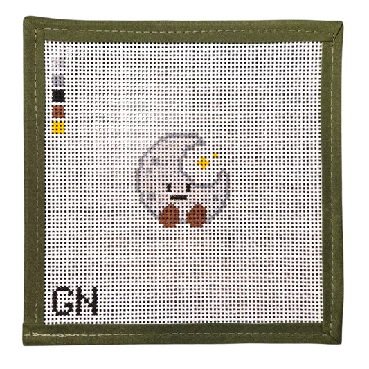 The Gilded Needle Mini Happy Moon 13 mesh needlepoint canvas product image 1