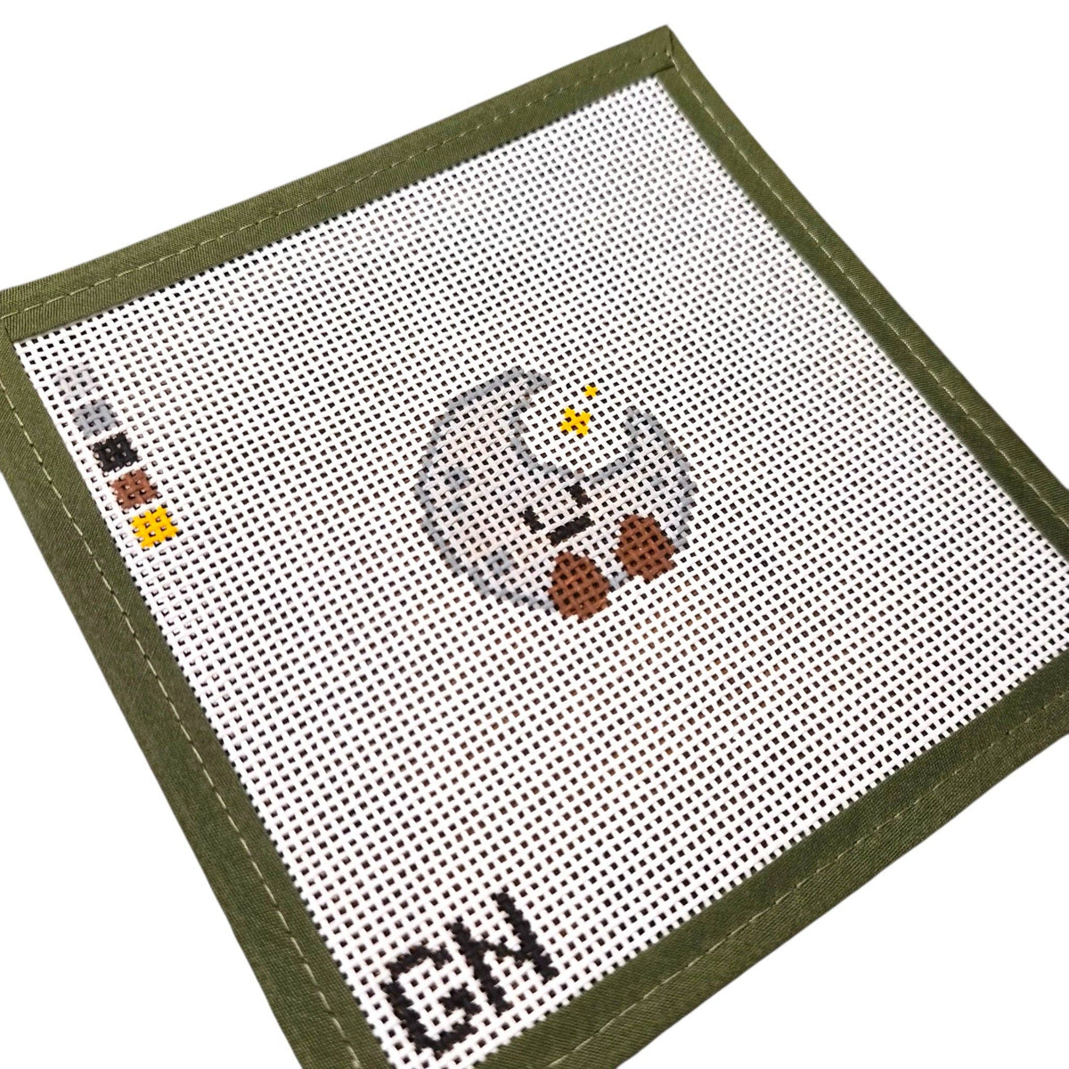 The Gilded Needle Mini Happy Moon 13 mesh needlepoint canvas product image 2