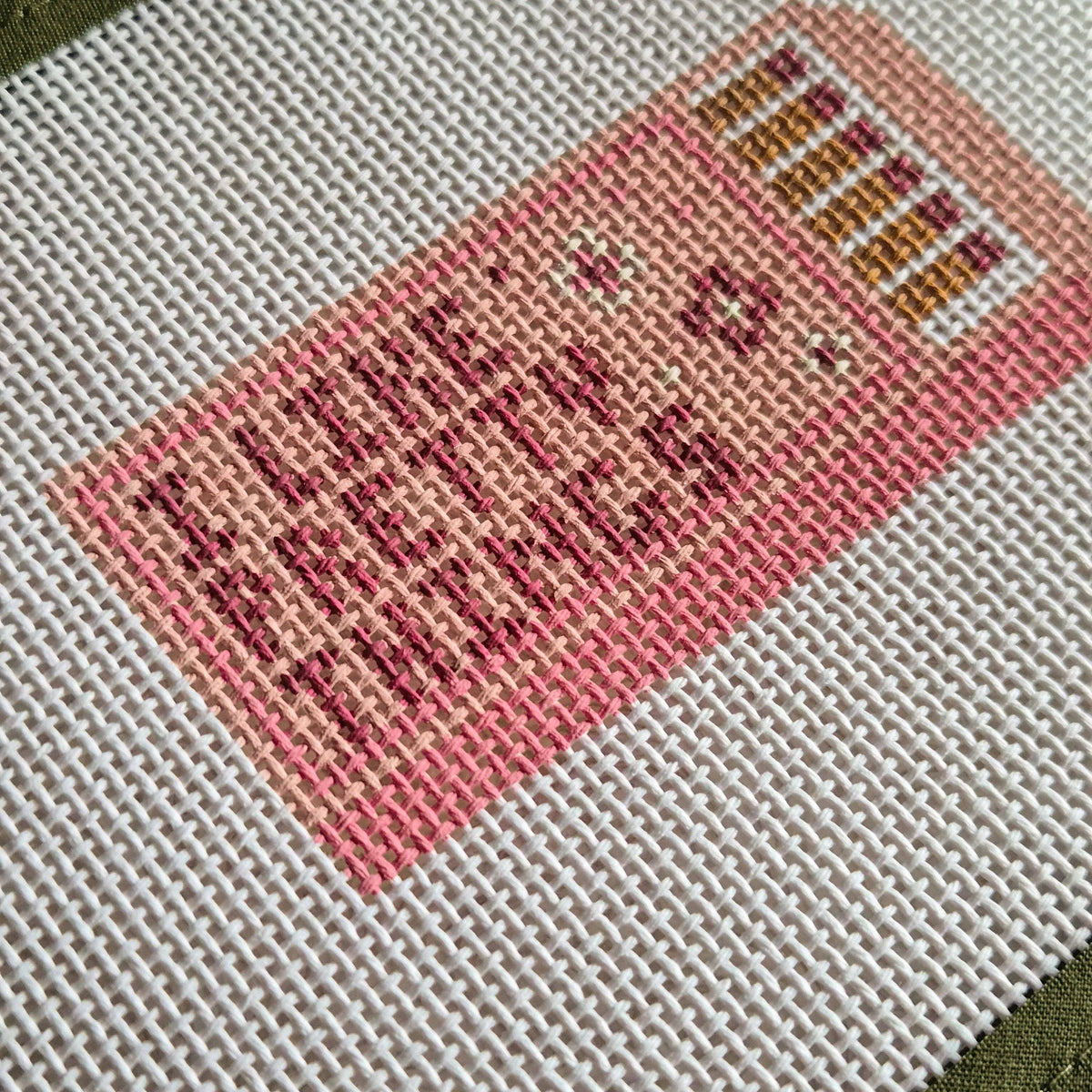 The Gilded Needle Pretty Things Matchbox needlepoint canvas product image 1