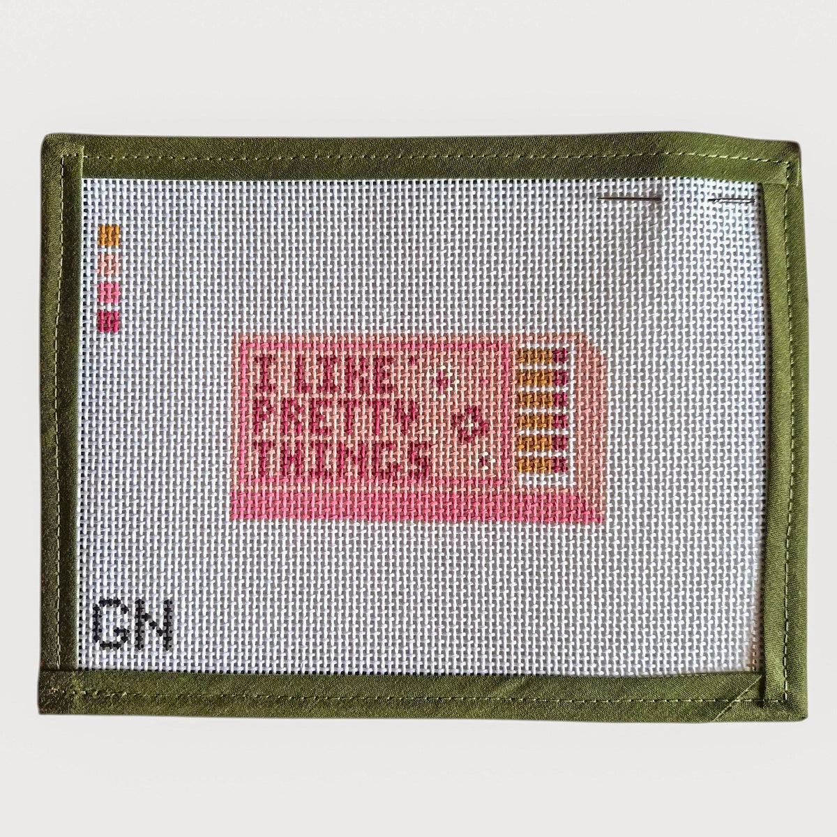 The Gilded Needle Pretty Things Matchbox needlepoint canvas product image 3